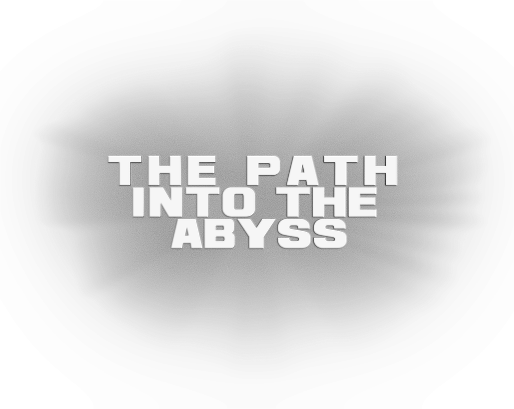 The Path Into The Abyss monochrome logo